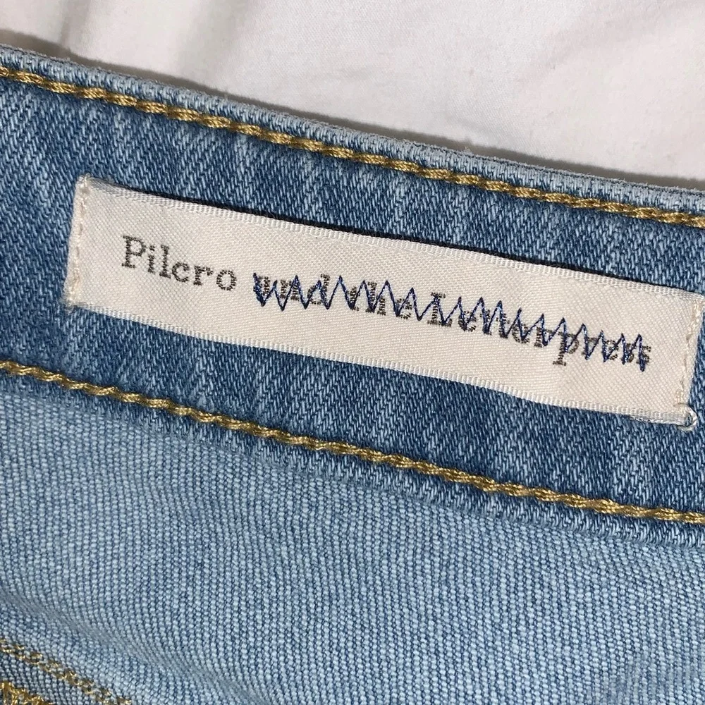 Anthropologie Pilcro Letterpress high waist wide leg jeans women’s size 28 - Picture 5 of 15